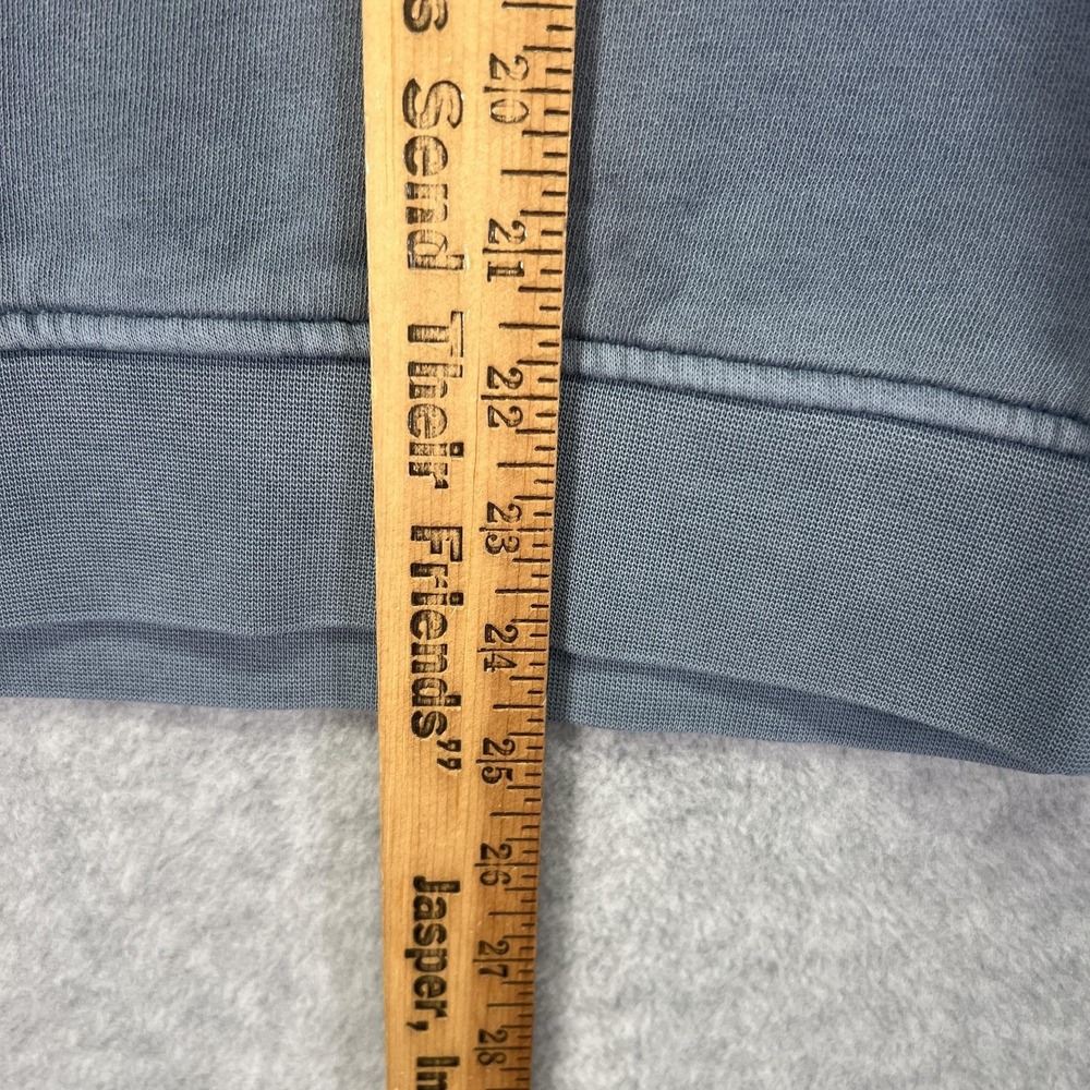 Fair Harbor Saltaire Hoodie Mens XS Slate Blue Pullover Sweatshirt Garment Dyed - Picture 4 of 6